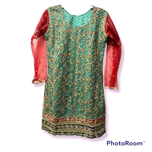 Women Pakistani / Indian  3 pcs Designer Suit - Picture 5 of 8